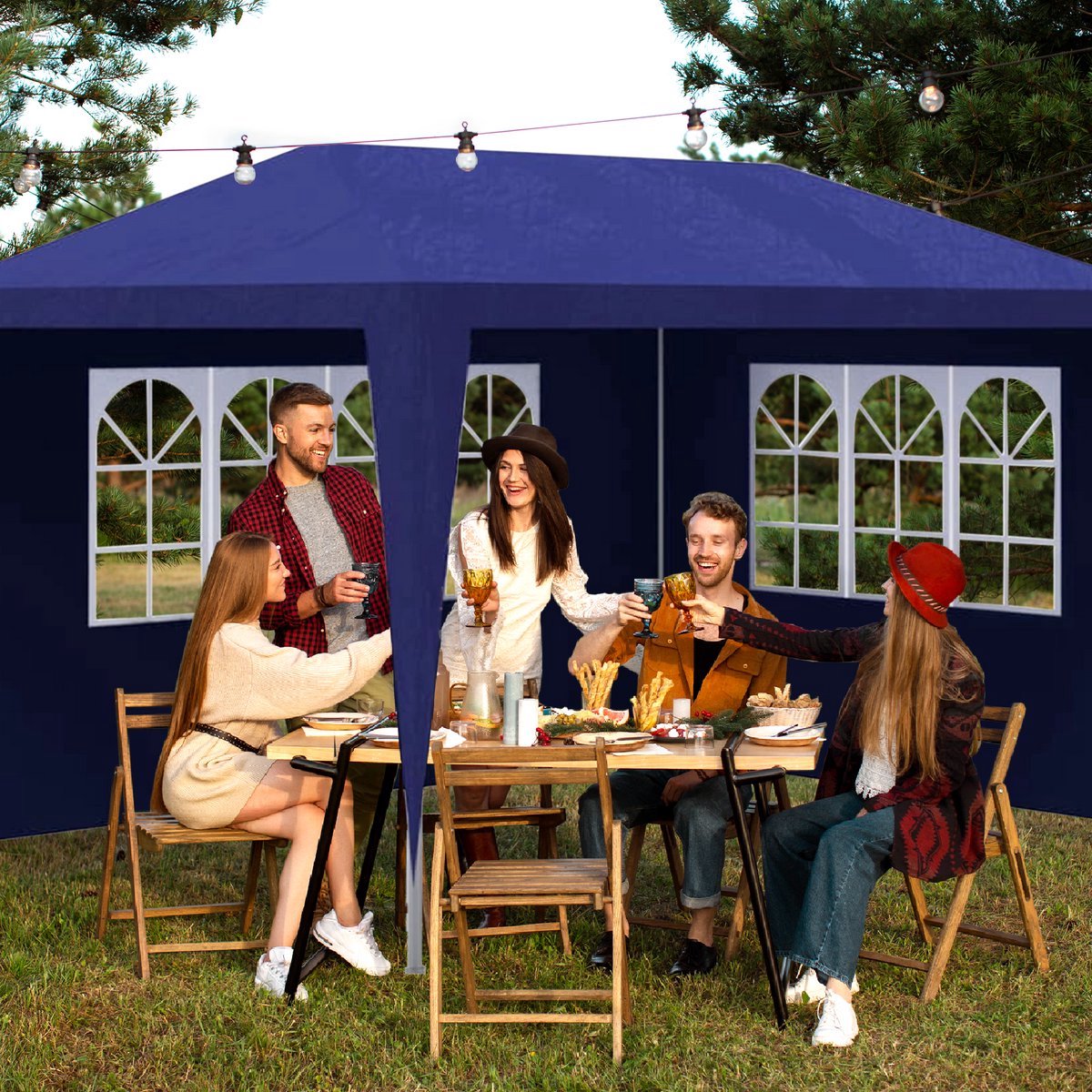 Granmaison Partytent opvouwbaar - Blauw