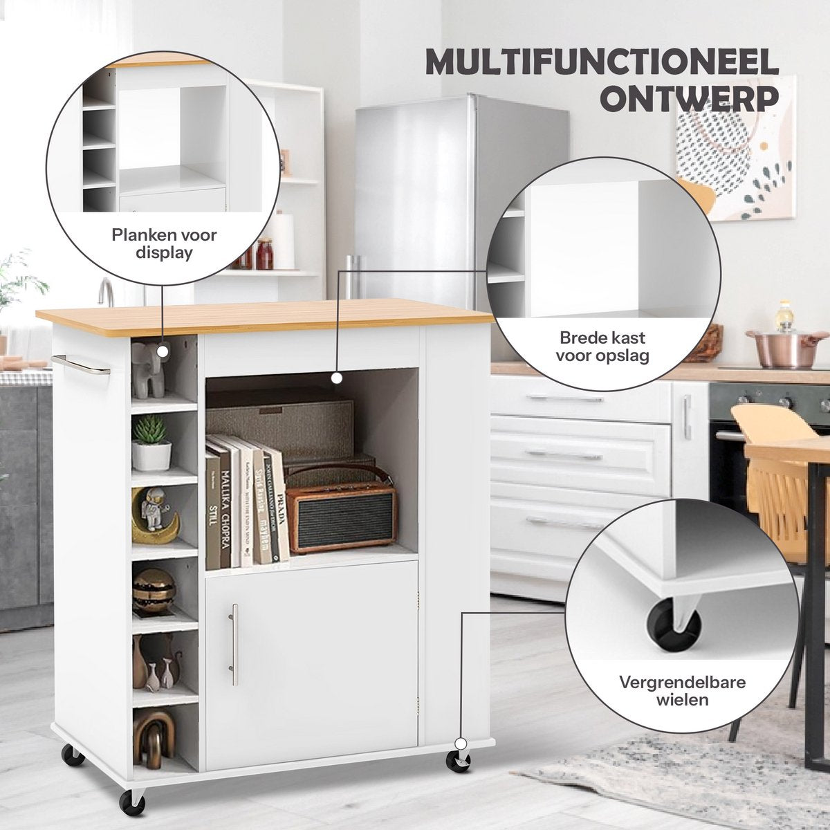 Granmaison Keukeneiland verplaatsbaar - Wit