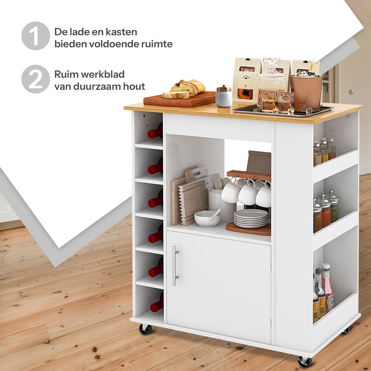 Granmaison Keukeneiland verplaatsbaar - Wit