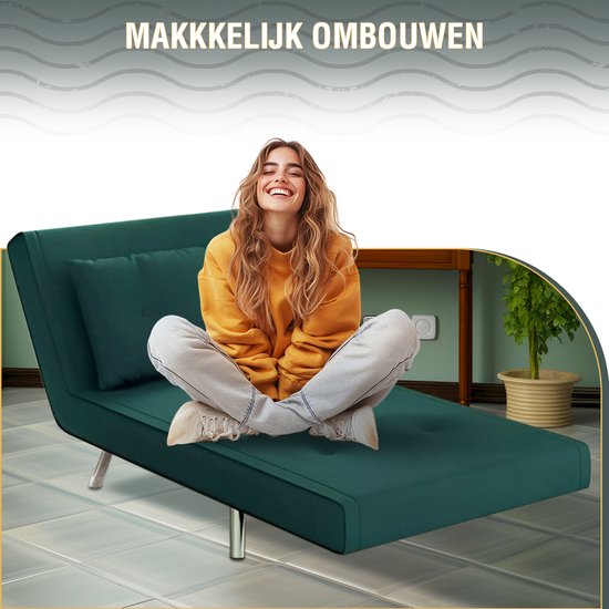 Granmaison Slaapstoel uitklapbaar - Groen