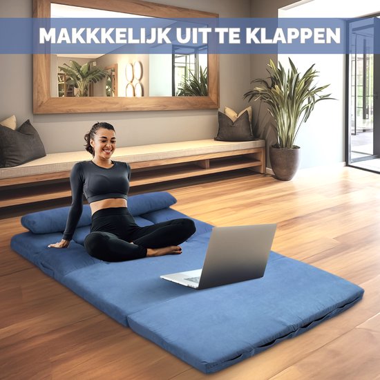 Granmaison Slaapbank uitklapbaar - Blauw